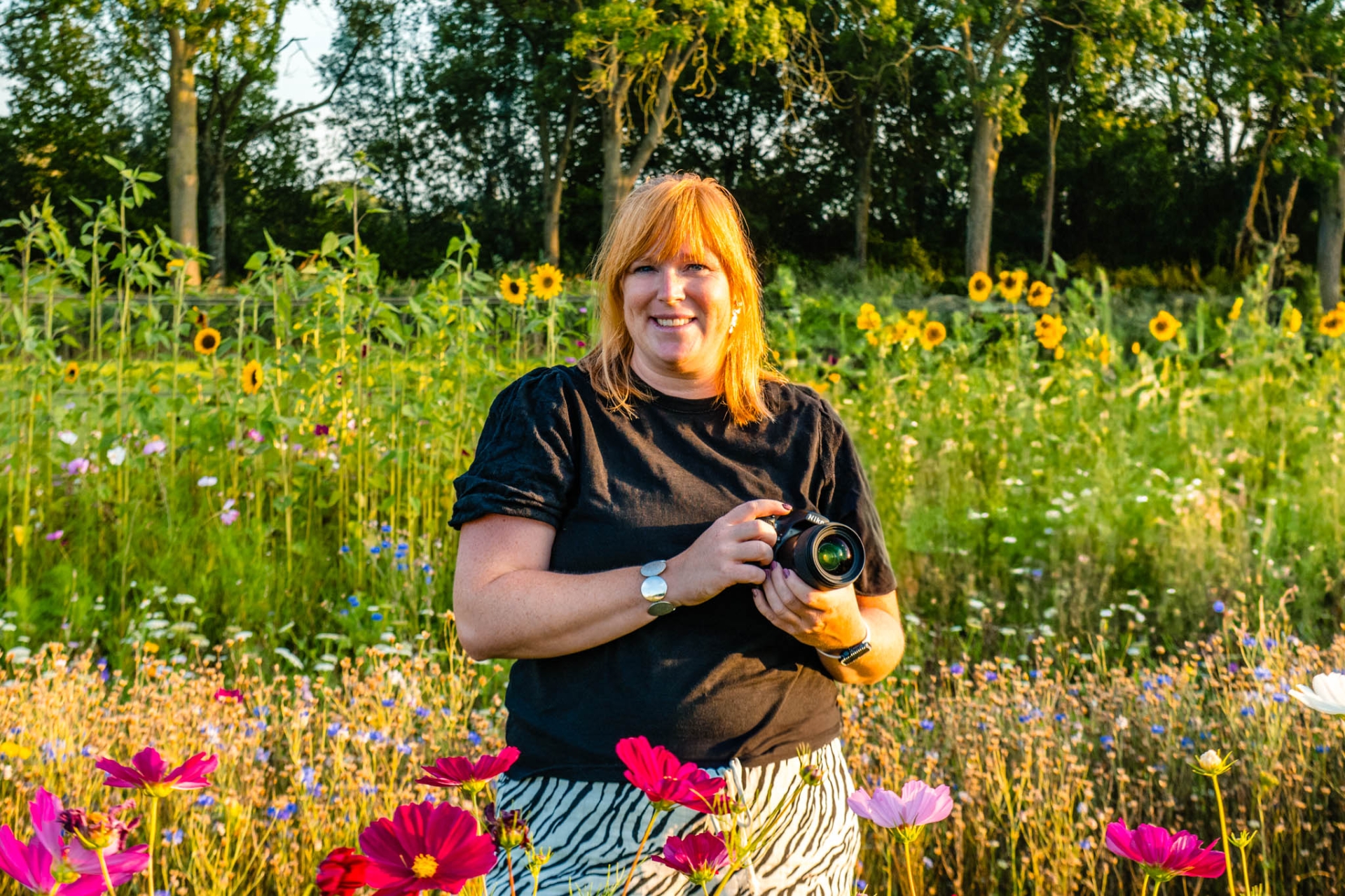 fotograaf die fotografeert in de pluktuin almkerk