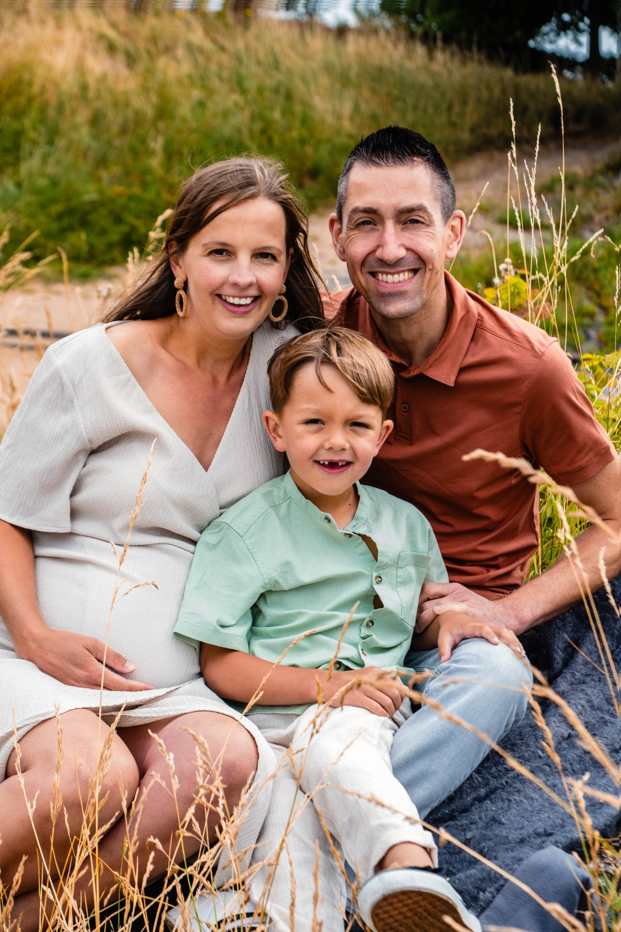 met je gezin op de foto